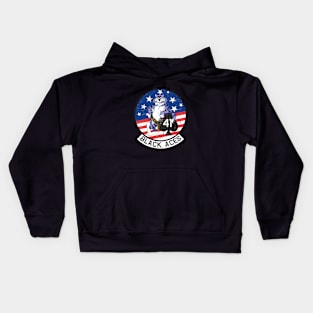 Grumman F-14 Tomcat - Black Aces - Grunge Style Kids Hoodie